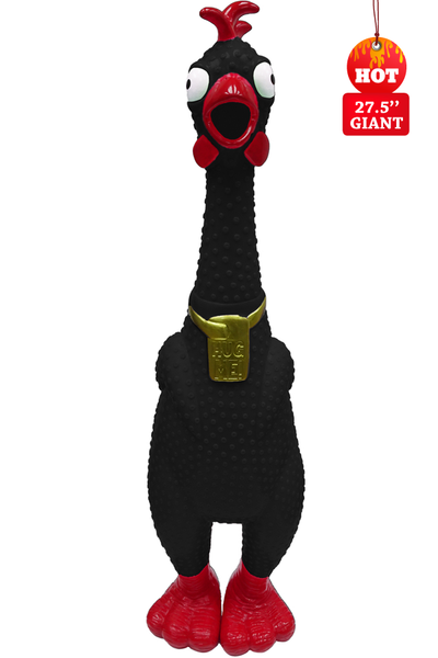 Giant Hug Me Chicken Black - Over 2 Feet tall, Screams for up to 45 seconds! (Black)