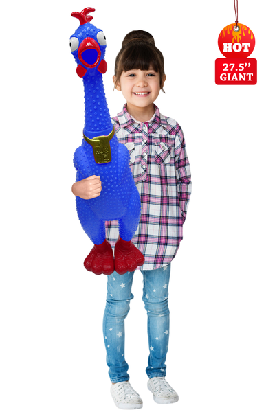 Giant Hug Me Chicken Orange - Over 2 Feet tall, Screams for up to 45 seconds! (Orange)