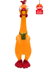 Giant Hug Me Chicken Orange - Over 2 Feet tall, Screams for up to 45 seconds! (Orange)