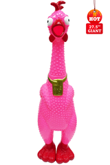 Giant Hug Me Chicken Pink - Over 2 Feet tall, Screams for up to 45 seconds! (Pink)